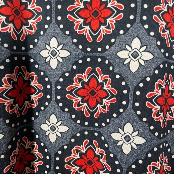 Authentic JK Youth Girls Red White and Black Floral Print LS Dress! - Picture 4 of 4